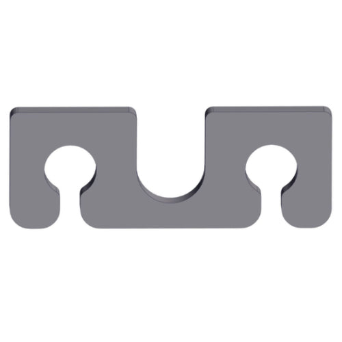 BRAKE CABLE PLATE 2HOLE (SINGLE AXLE)