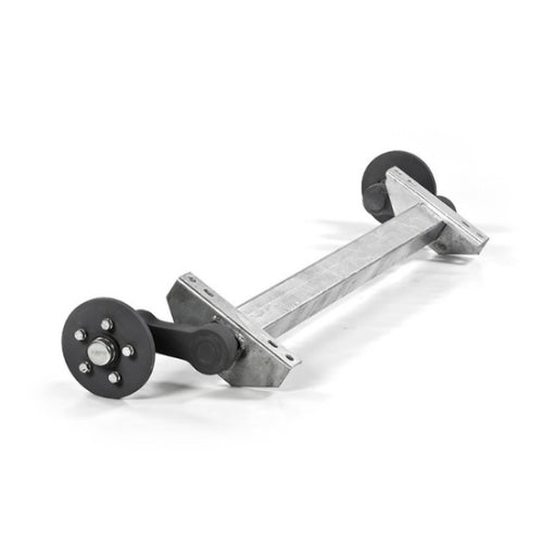 UNBRAKED RUBBARIDE AXLE SQUARE 80MM 1150kg